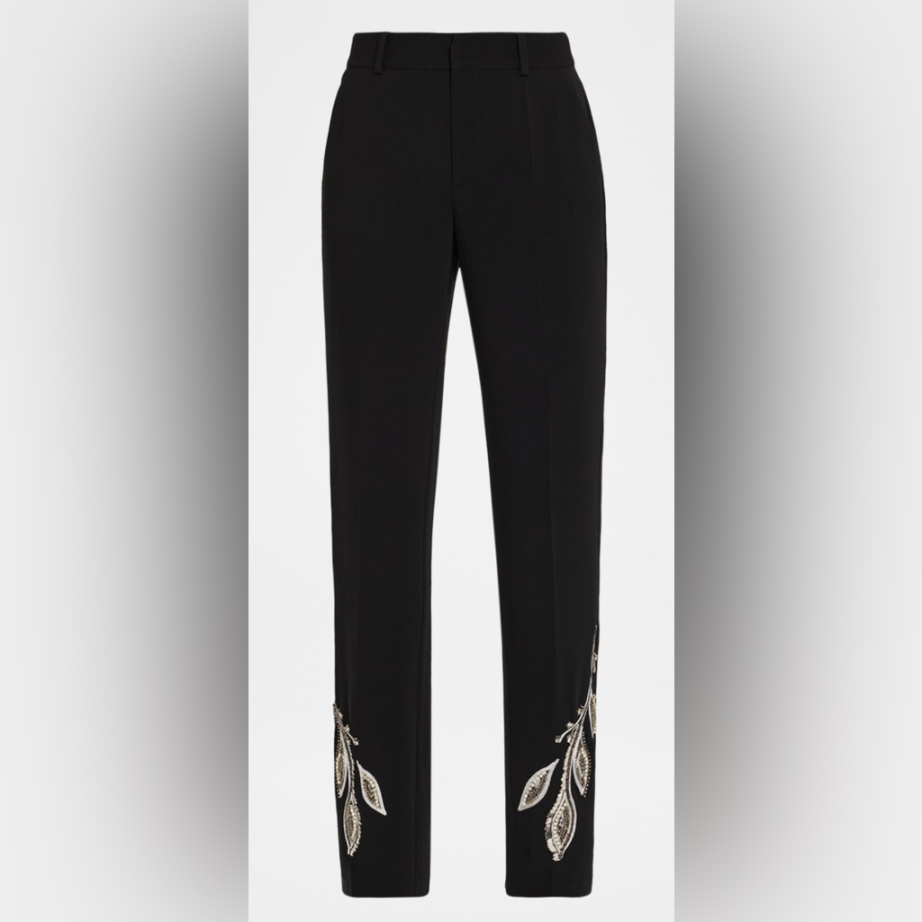 Cinq A Sept Kerry Beaded Paisley Pants